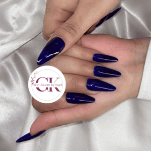 Royal Sapphire Solid Nails Glam Room By Kajal